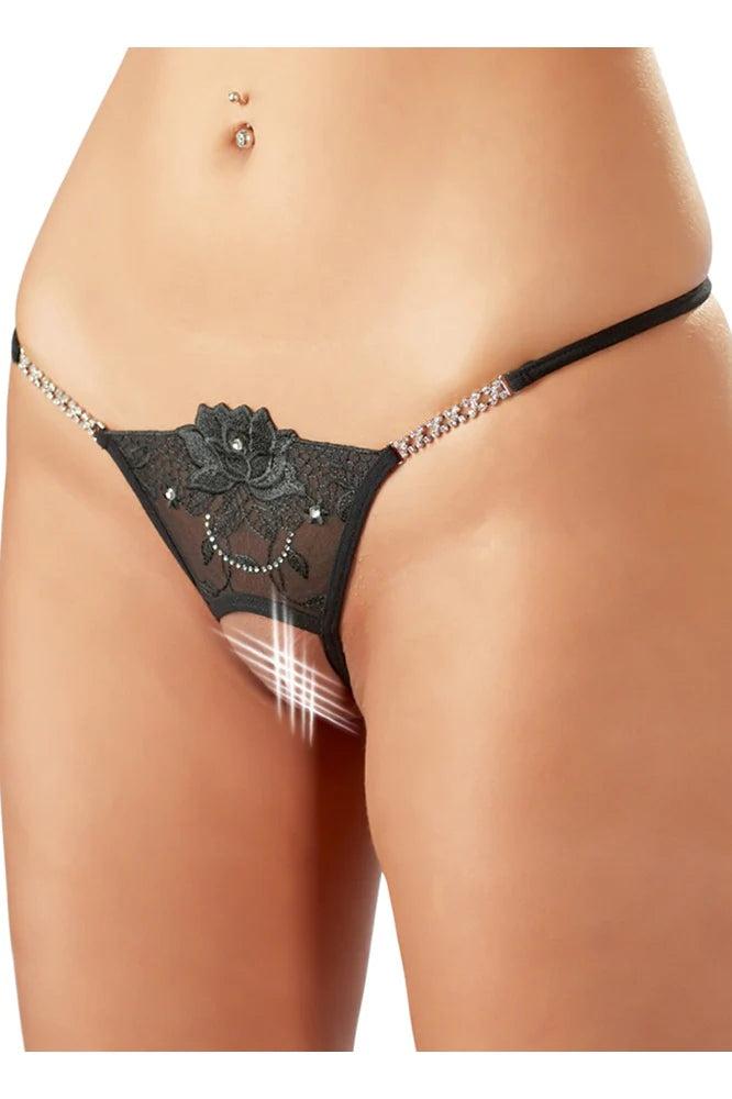 Taş Detaylı Özel Bölgesi Açık Tanga