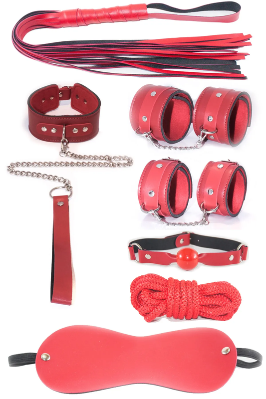 Fantazi Kelepçe Kırbaç Full Aksesuar Set